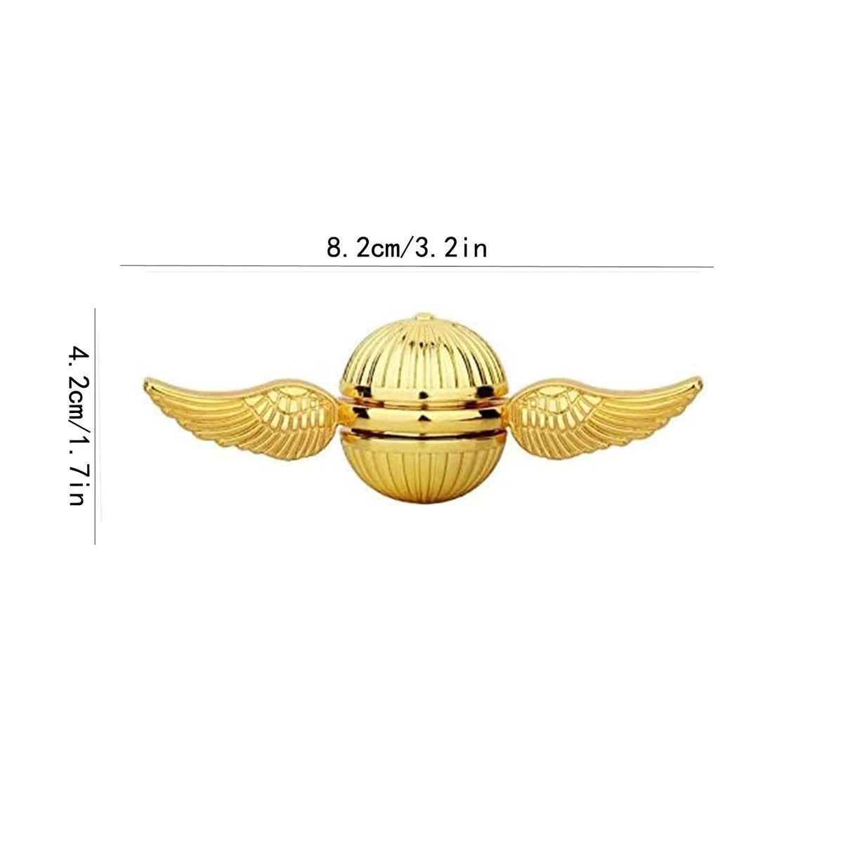 Golden Snitch Cupid Fidget Spinner Antistress Hand Rotation Fidget Toys Angel Wings Hand Spinner Metal Toys for Kids Gift