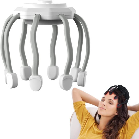 Sonohome Ultra Scalp Massager, Electric Head Massager with 3 Modes, Cordless Portable for Stress Relax (White)